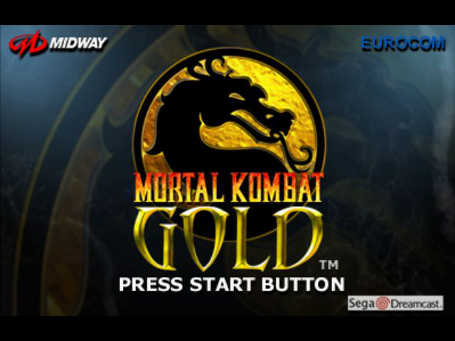 Mortal Kombat Gold Title Screen
